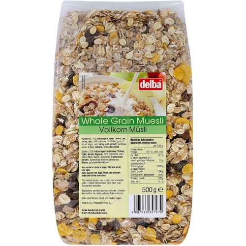 Delba Whole Grain Muesli 500g
