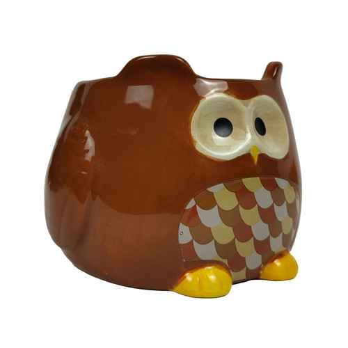 Painted Ceramic Novelty Owl...
