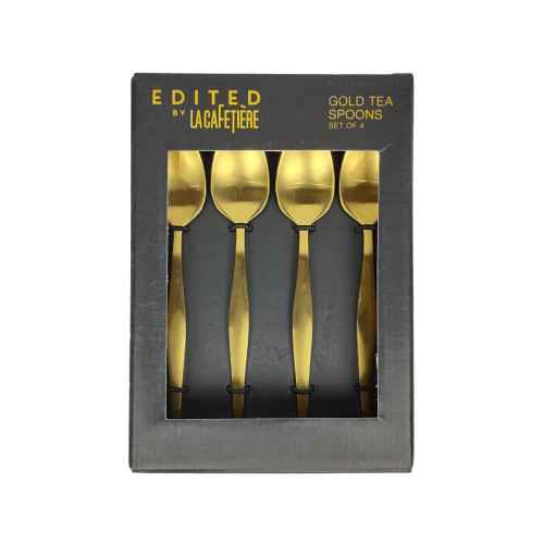 Lc Brushed Gold Tea Spoon...