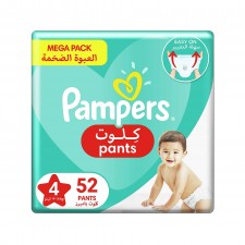 Pampers Pants Diapers, Size 4, Maxi, 9-14 kg, Jumb...