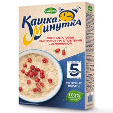 Minutka Oat flakes with wild strawberry 185g