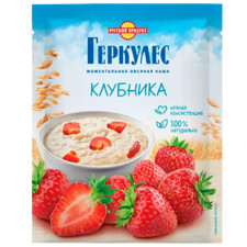 Russkiy Hercules Oatmeal porridge with strawberrie...