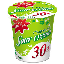 Svalya Sour Cream Litovskaya 30% Milk Fat 380g