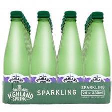 Highland Spring Sparkling Water Glass 24x330ml