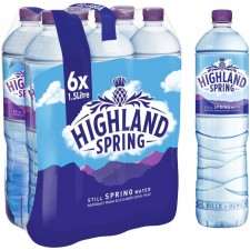 Highland Spring Still Water 6 x 1.5ltr