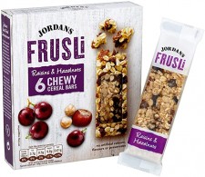 Jordans Frusli Raisins & Hazelnut Cereal Bars 6 x ...