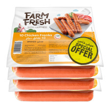 Farm Fresh Chicken Franks PROMO 3 x 340g