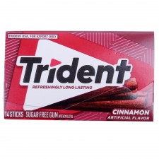 Trident Cinnamon chewing gum 14p