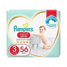 Pampers Premium Care Pants Diapers, Size 3, Midi, ...