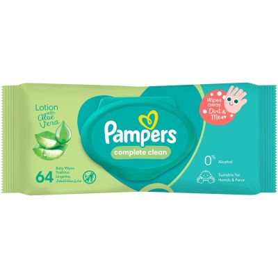 Pampers Complete Clean Baby Wipes 64 wipes