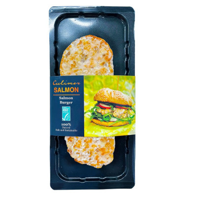 Salmon Burger Jalapeño & Cheese 200g