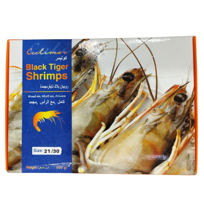 Black Tiger  Shrimps Hoso Medium Size 500g