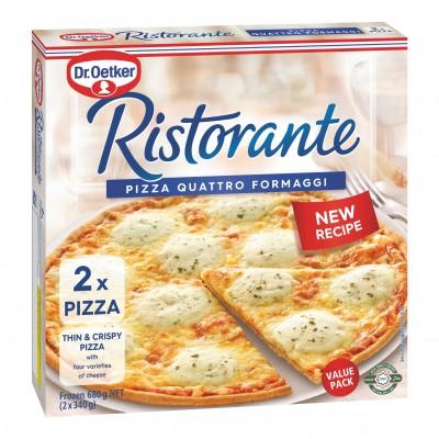 Dr. Oetker Ristorante Quattro Formaggi Pizza (340g Each) Value Pack of 2