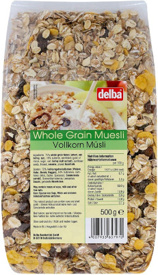 Delba Whole Grain Muesli 500g