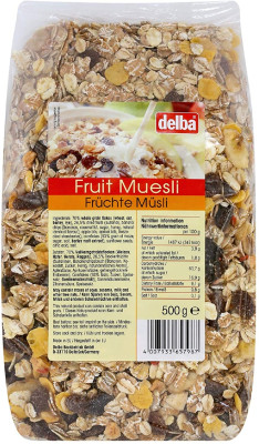 Delba Fruit Muesli 500g