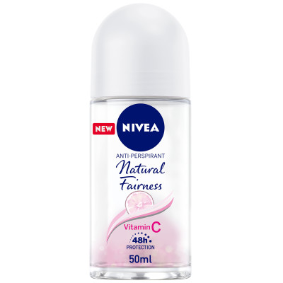 NIVEA Antiperspirant Roll-on for Women, Natural Fairness 50ml