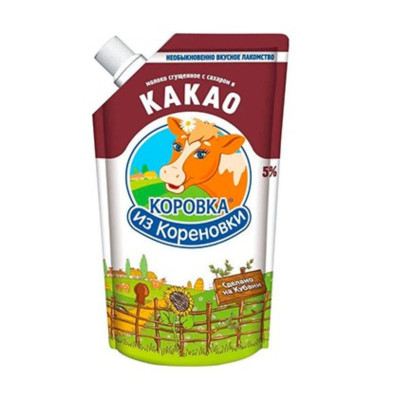 Korovka iz Korenovki Condensed milk with sugar and cocoa 270g