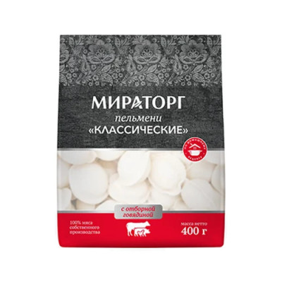 Miratorg Dumplings with Pork,Chicken&Beef Classic 400g