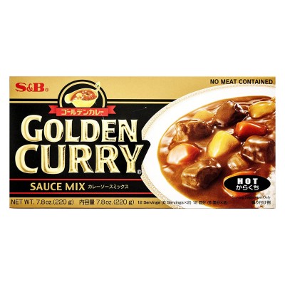 S&B Golden Curry Hot 220g