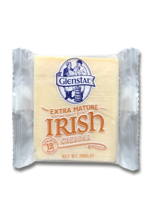 Glenstal Extra Mature White Cheddar Cheese 200g