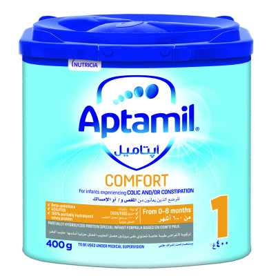 Aptamil Comfort 1 Formula Milk Powder, 0-6 Months 400g