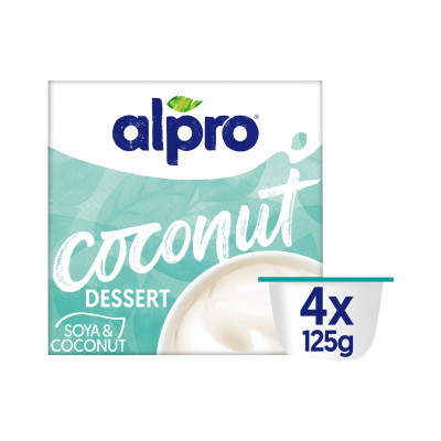 Alpro Soya Dessert Classic Coconut 4 x 125g