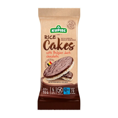 Kupiec Rice Cake with Dark Chocolate 90g