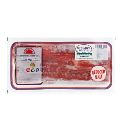 Farmers Choice Frozen Smoked Streaky Bacon 400g