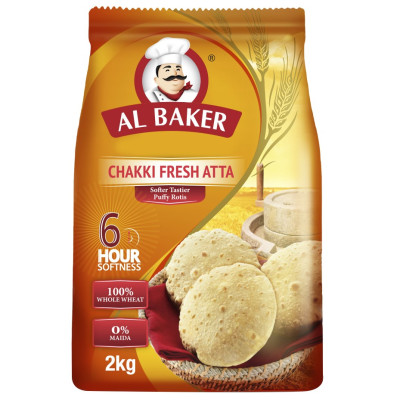 Al Baker Chakki Fresh Atta Flour 2Kg