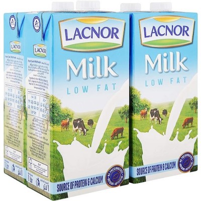 Lacnor Longlife Milk Half cream Blue 4 x 1L