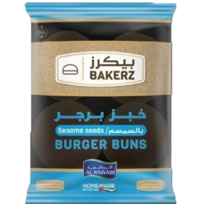 Al Rawabi Seeded Burger Buns 6 x 67g