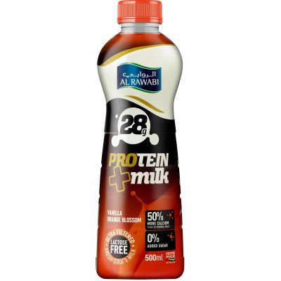 Al Rawabi Protein+ Milk Vanilla Orange Blossom 500ml