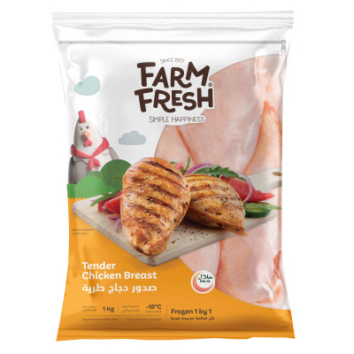 Farm Fresh Tender Chicken Breasts One By One 1Kg