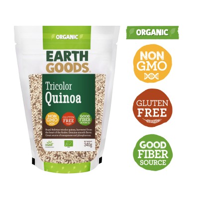 Earth Goods Organic Tricolor Quinoa GF 340g