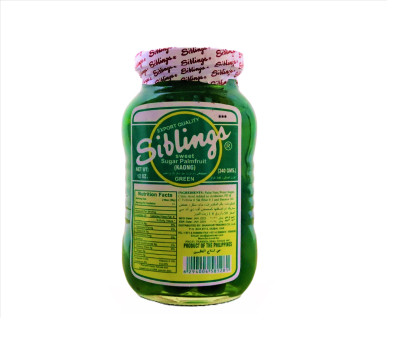 Siblings Sweet Sugar Palmfruit Kaong Green 340Gm