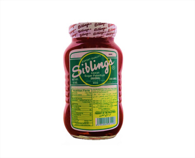 Siblings Sweet Sugar Palmfruit Kaong Red 340Gm