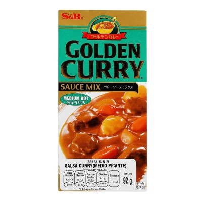 S&B Japanese Golden Curry Paste Medium Ho 92g