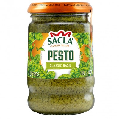 Sacla Classic Basil Pesto 190g