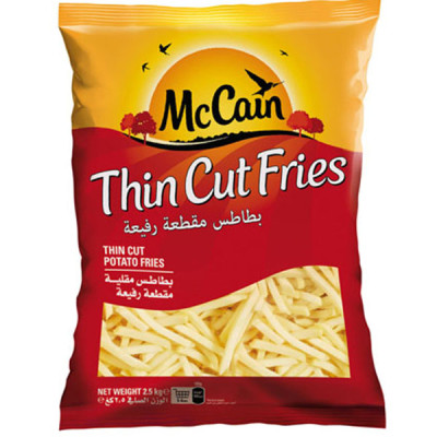 Mccain Family Pack Thin Cut Fries 2.5Kg