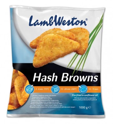 Lamb Weston Hash Browns - Triangle 1Kg