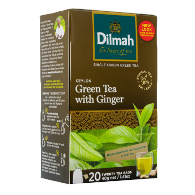 Dilmah GREEN TEA GINGER 40g