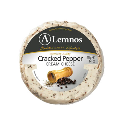 Lemnos Craked Pepper Cream Cheese 125g