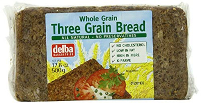 Delba Organic Three Grain Bread 500g