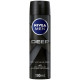 NIVEA MEN Antiperspirant Spray for Men, DEEP Black Carbon Antibacterial, Dark Wood Scent 150ml